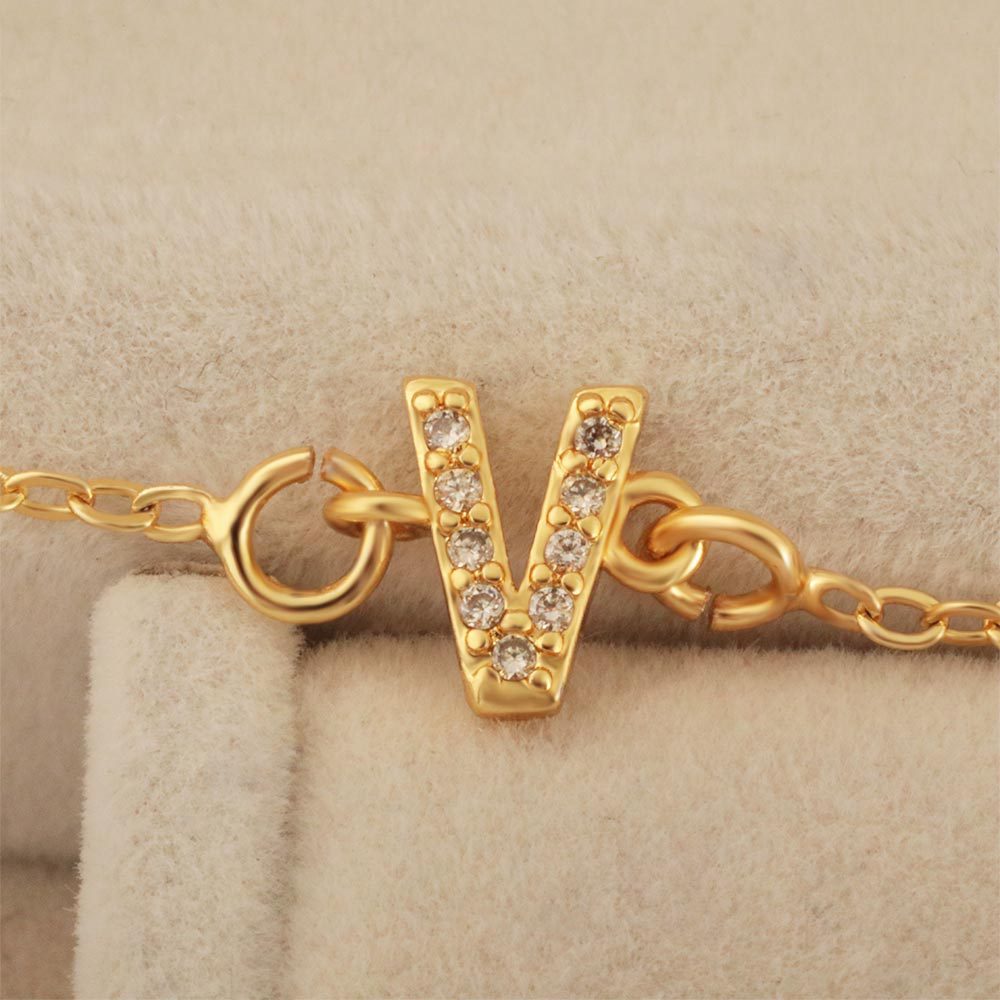 Double pendant with 26 English letters, set with zircon, copper-plated 18k gold, DIY jewelry, handmade necklace and bracelet accessory Specification drawing