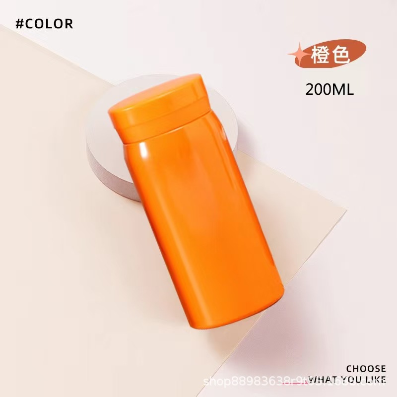 6 stainless steel insulated cups for men and women, small and portable mini insulated cups for children and students, engraved details Picture