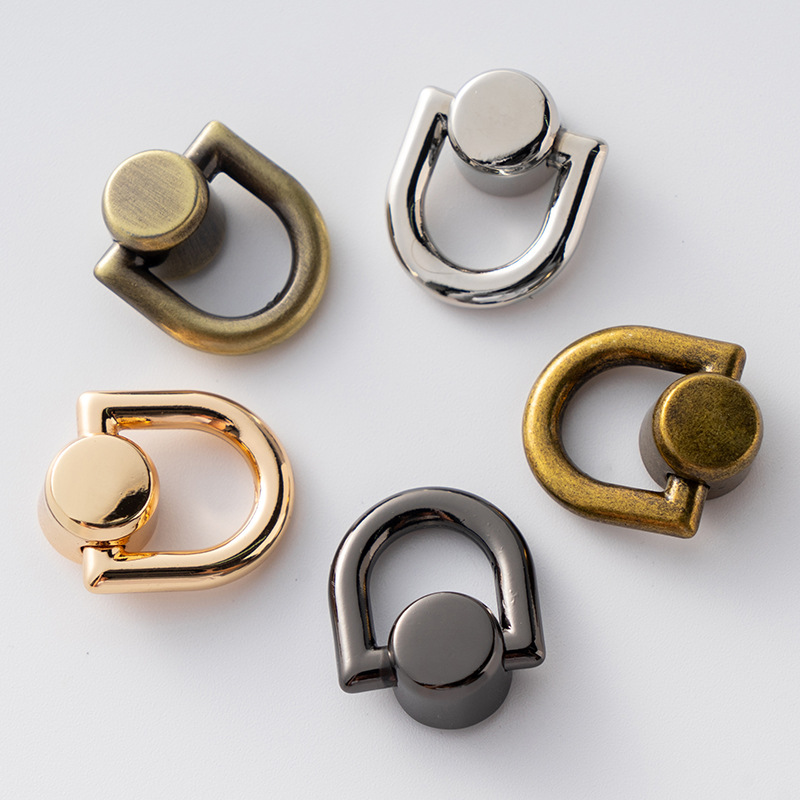 Factory wholesale of diy bags with rings and Shangtou pacifier nail buckles, modified luggage accessories, pull rings and buckles details Picture