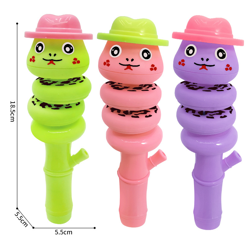 Glowing whistle, twisting snake toy, bestseller, stress-relieving, balanced, rotating and swinging, greedy snake, street stall, night market manufacturer wholesale Item Picture