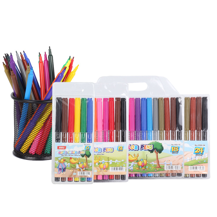 Export watercolor pen set, 858 watercolor pens, multi-color watercolor pens, direct sales from Wenzhou manufacturer details Picture