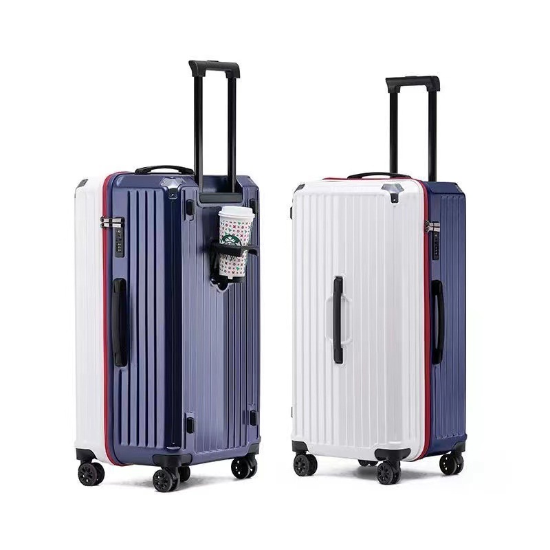 Extra-large capacity suitcase, popular female celebrity, high appearance level, trendy leather suitcase, 28-inch male trolley case, silent universal five-wheel Item Picture