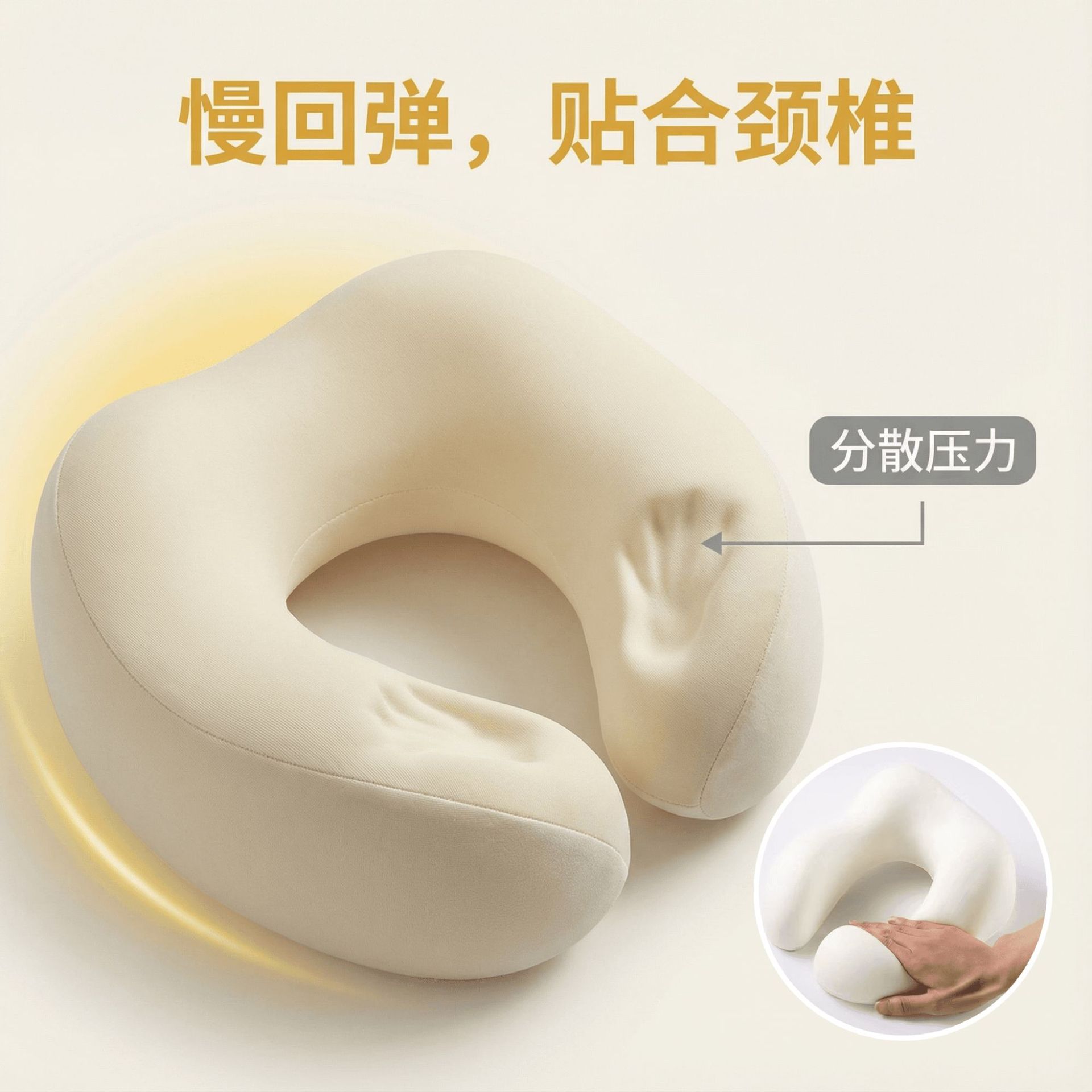 u型枕飞机旅行颈枕午睡护颈枕记忆棉便携u型枕u形枕头 Item Picture