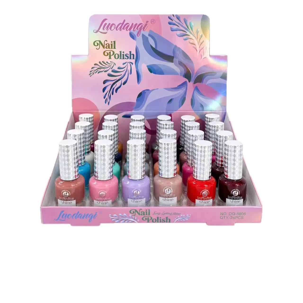 New nail polish, 24-color nail polish, non-tear-off oil-based nail polish, factory direct sales for nail art Item Picture