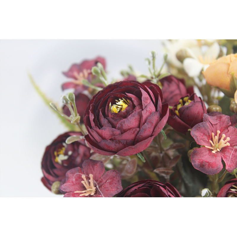 仿真花DIY发饰配件/仿真花/5朵塑膠花/假花/假花批发细节图