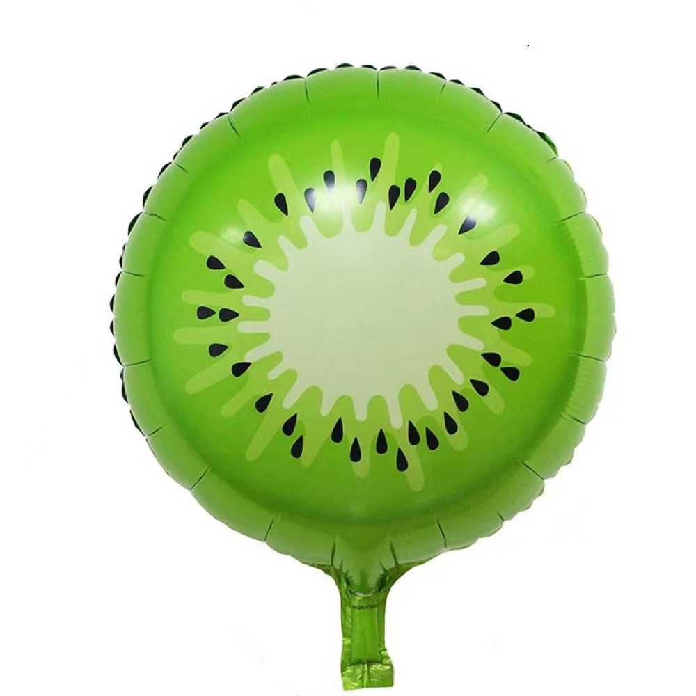Fruit-themed birthday aluminum film balloon set, 10 sets of ceremony balloons Item Picture