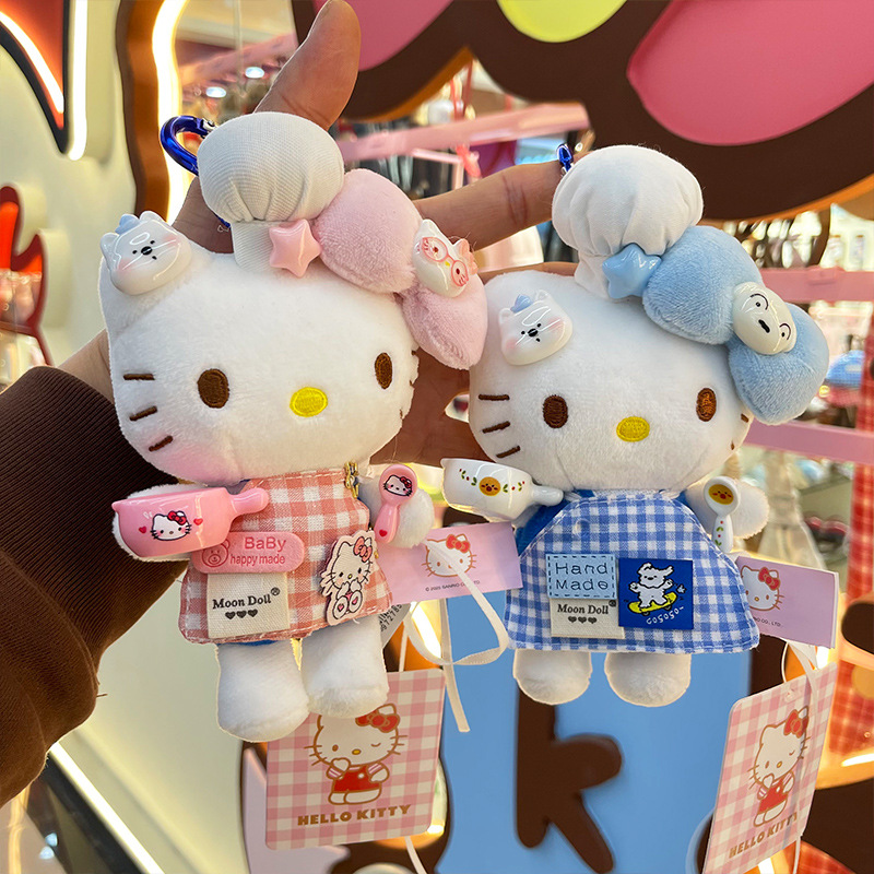 【 Authentic 】hellokitty plush Pendant, Cute kt figurine keychain, Transformable Hello Kitty bag Pendant Application Scenario
