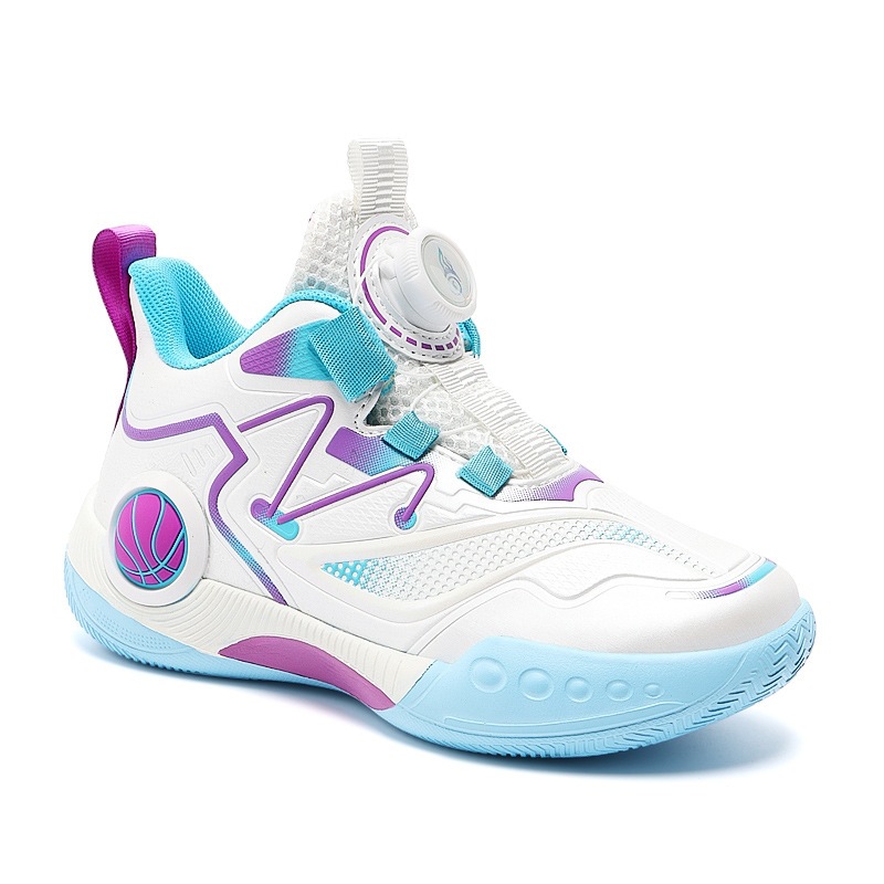 童鞋男童篮球鞋2025新款秋冬小学生皮面儿童运动鞋男孩耐磨跑步鞋白底实物图