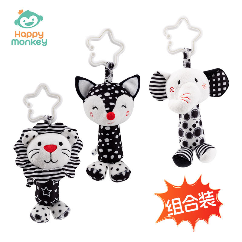 Happy monkey Black and White Car with Little Boy Set Item Picture