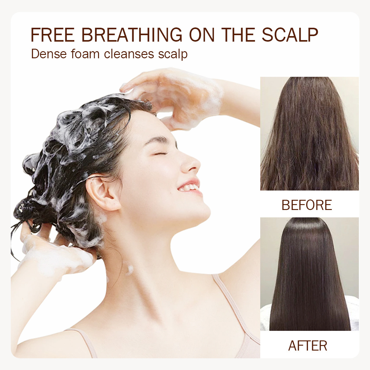 跨境专供Bosuya洗护套装日本晚樱念香氨基酸植物护发素洗发水套装细节图