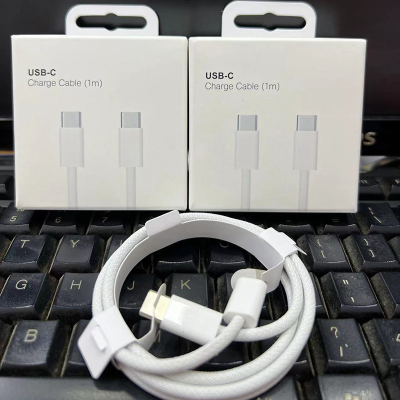 Compatible with Apple iPhone15 data cable, braided mobile phone, ipad and laptop dual Type-C /pd fast charging cable details Picture