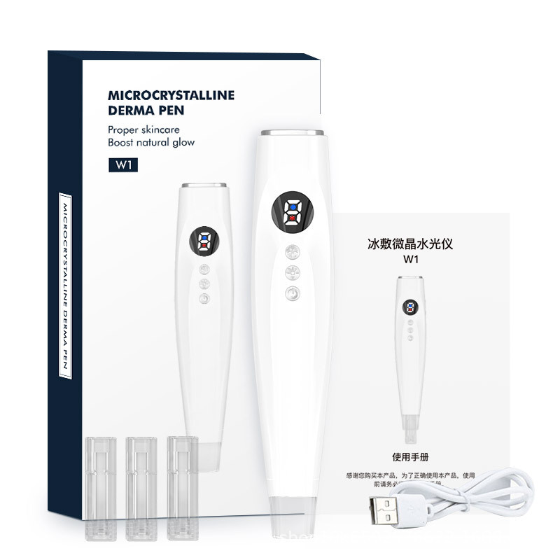 shanilak Cross-border Color Light Ice Compress Device, Microcrystalline pen, Home Cinema Line Nano Microcrystalline Essence, Freeze-dried powder, Water Light Introduction Hot compress Application Scenario