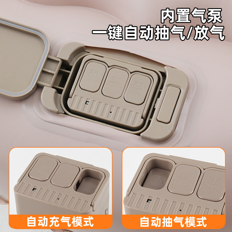 Car inflatable bed, SUV trunk inflatable mattress, fully automatic air cushion bed, camping travel car rear sleeping pad Specification drawing