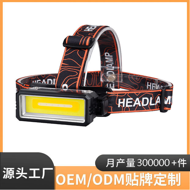 Rechargeable outdoor smart screen display running and fishing headlamp LED strong light head light lightweight details Picture