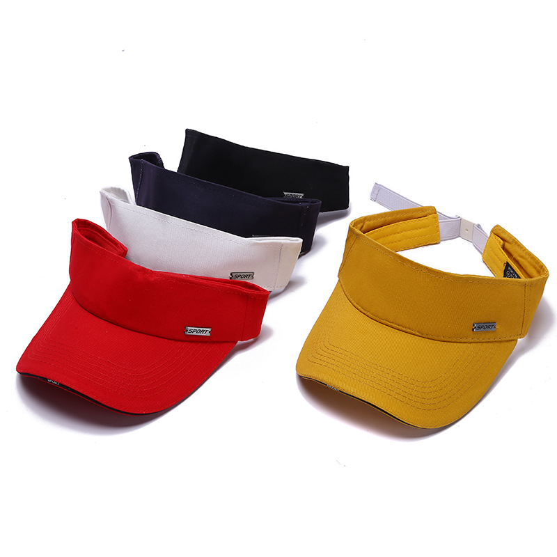New fashionable outdoor SPORT breathable curved brim open-top cap, summer versatile embroidered no-top sunshade baseball cap full figure