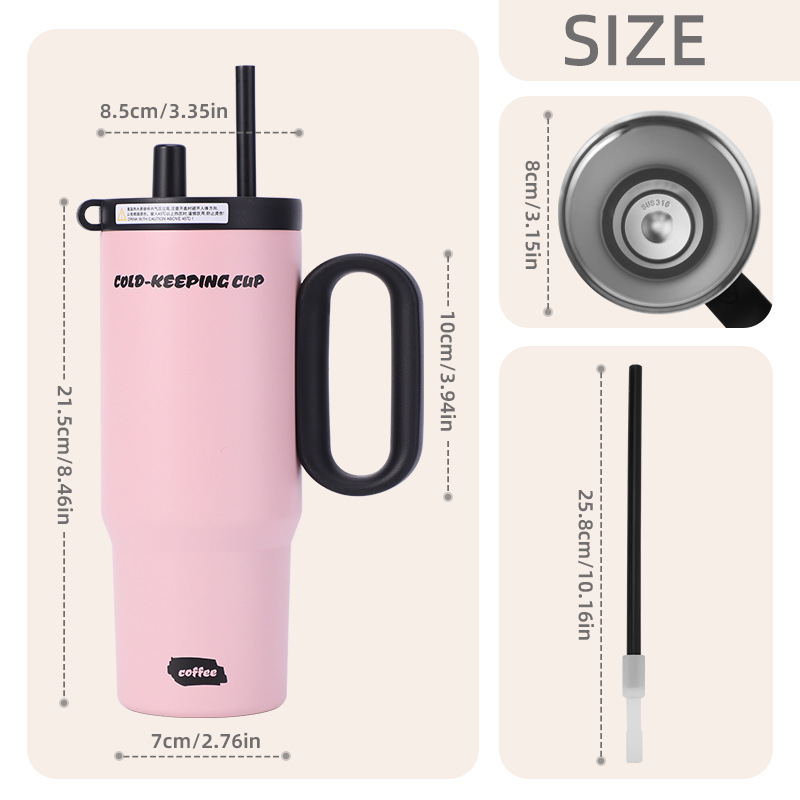 The Bingba Cup features a ceramic inner liner with a high appearance level and is made of 316 stainless steel. It is a huge insulated cup with large capacity for both men and women Application Scenario