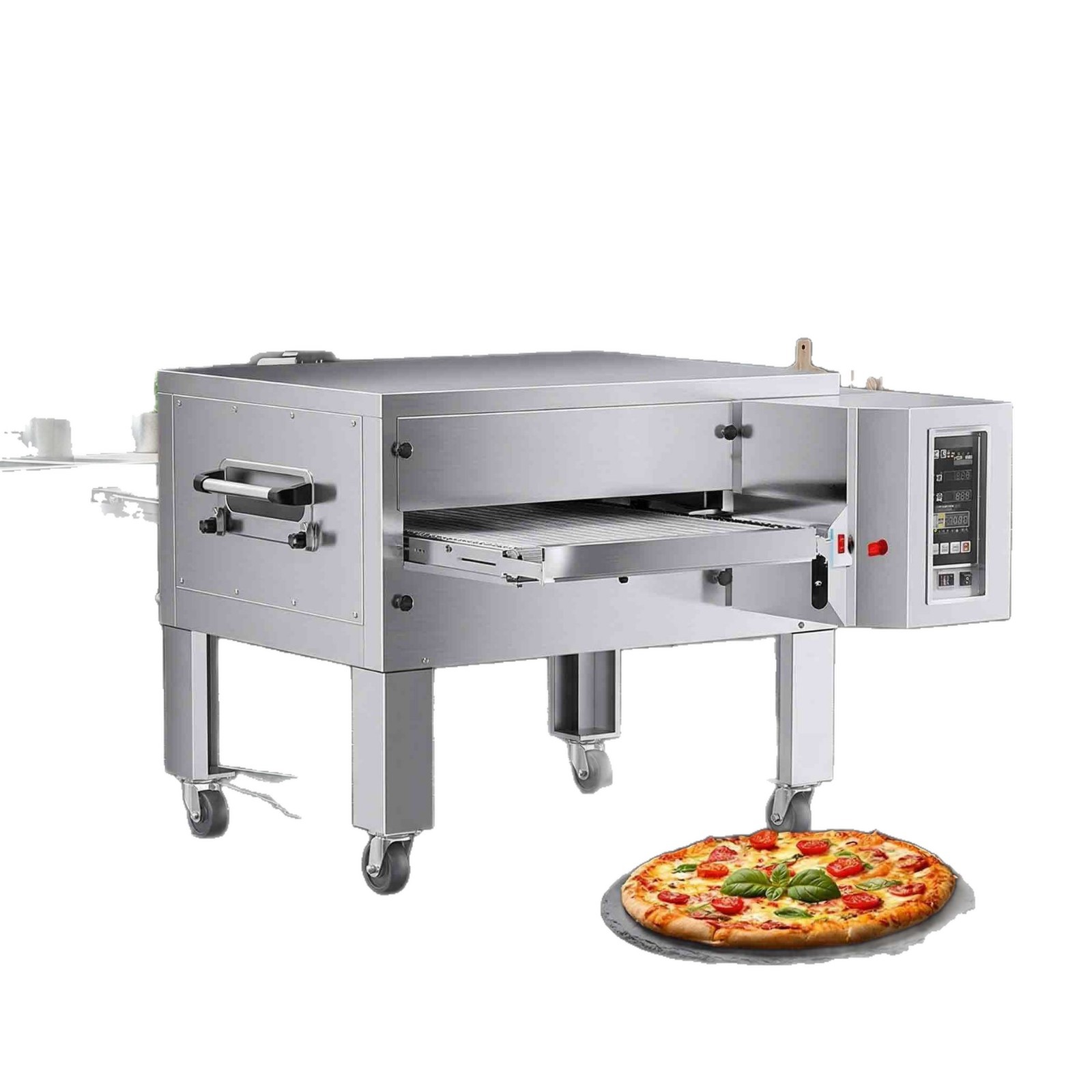 Commercial belt-type pizza oven, hot air circulation pizza oven, fully automatic chain oven, special equipment for pizza shops Item Picture