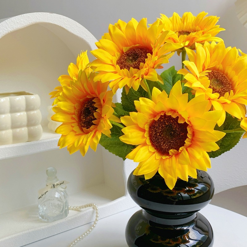 白桦树树叶/春天花园/微缩树桩古树/绿植仿真树/白桦树叶子产品图