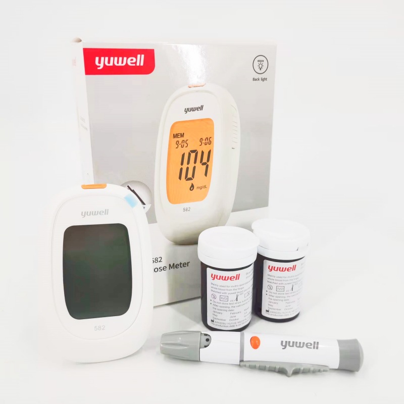 Cross-border exclusive Yuyue 582 blood glucose meter, blood glucose test paper, home high-precision, no-code adjustment, fully automatic blood glucose meter Specification image