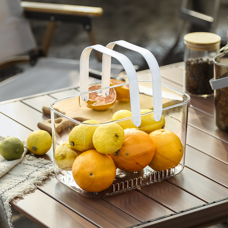 Luz extravagancia cestas portátiles fruteros hogar cubos de frutas bandejas de salón alto nivel visual creativo frutero con tenedor Specification image