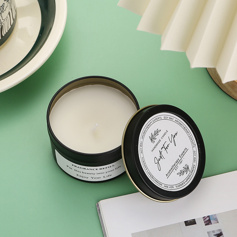 Cross-border Southeast Asia, Mukou tin cans, indoor dried flower scented candles, birthday gifts, creative scented candles Specification image