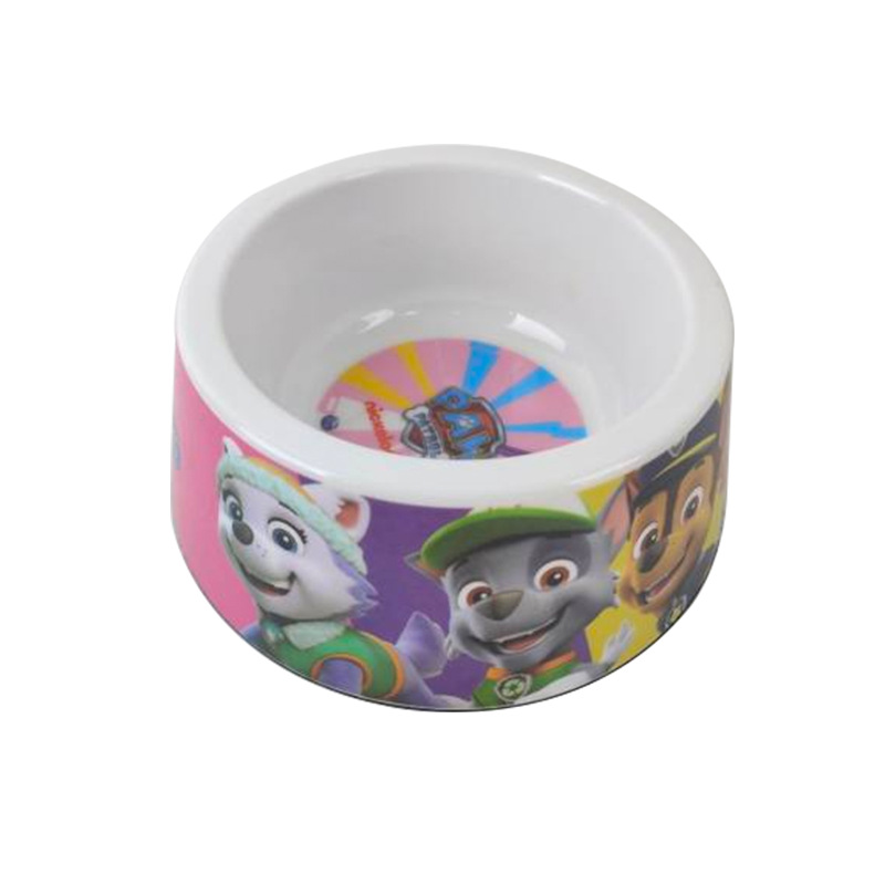 Cartoon Paw Patrol cat bowl, pet cat feeder, single cat bowl, cat food bowl, pet supplies, anti-knock dog bowl Specification image