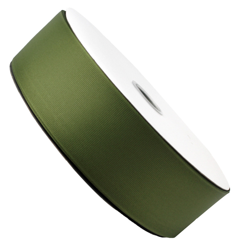 Cinta verde oliva cinta rib al por mayor impresión diy cinta de color cinta de embalaje caja de regalo impresión Item Picture