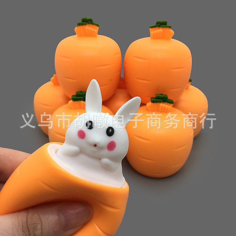 Creative pranks, cute pets, stress-relieving rabbits and squirrels, pinching fun stress-relieving balls, stress-relieving and venting radishes wholesale