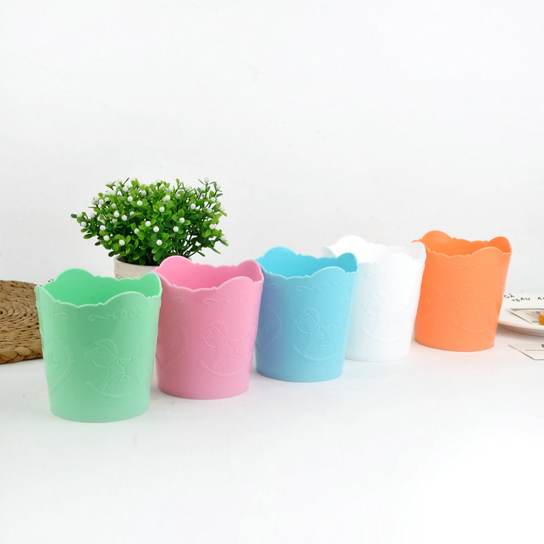 厂家直供圆形笔筒桌面收纳盒大容量笔筒PP盒装量大咨询可印刷