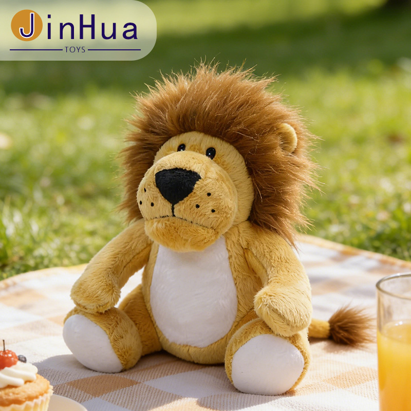 Fabricante al por mayor rey del bosque león peluche con dibujos y muestras mascota muñeca bonnie custom LOGO details Picture