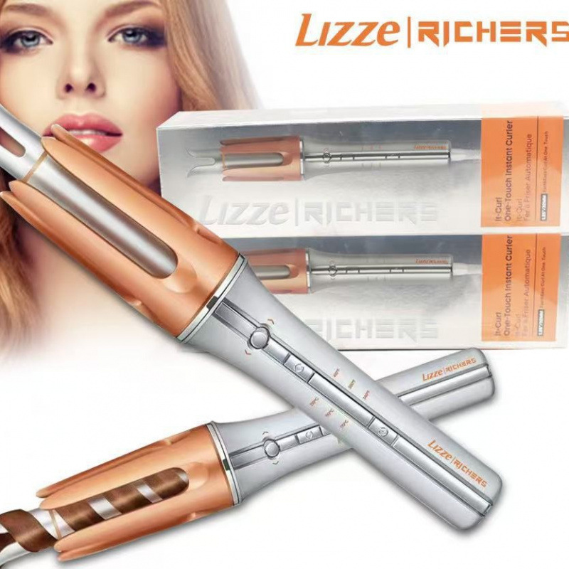 LIZZEEXTREME黑色磨砂大面板高温直发器理发店专业用家用电夹板卷发器直发