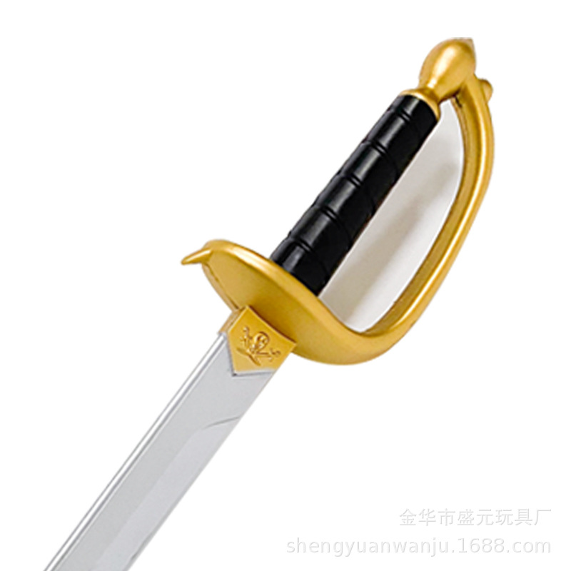 Halloween prop Caribbean Pirate Knife PU rubber children's toy sword cosplay Pirate knife Item Picture