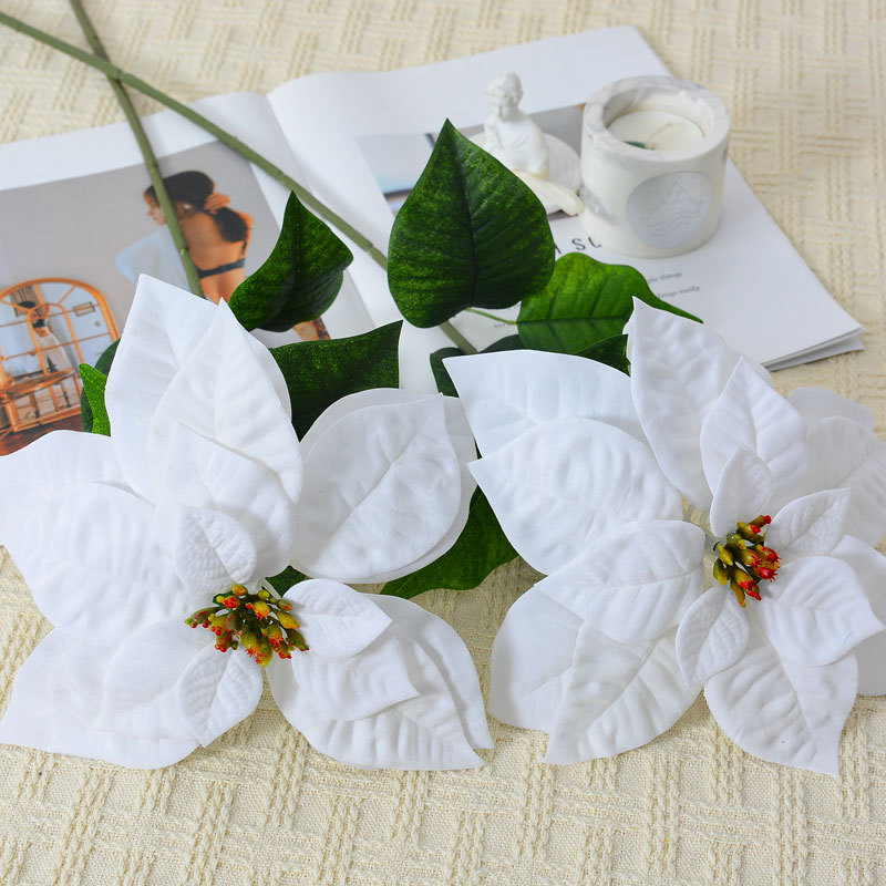 仿真花DIY发饰配件/假花/5朵塑膠花/仿真花/假花批发产品图