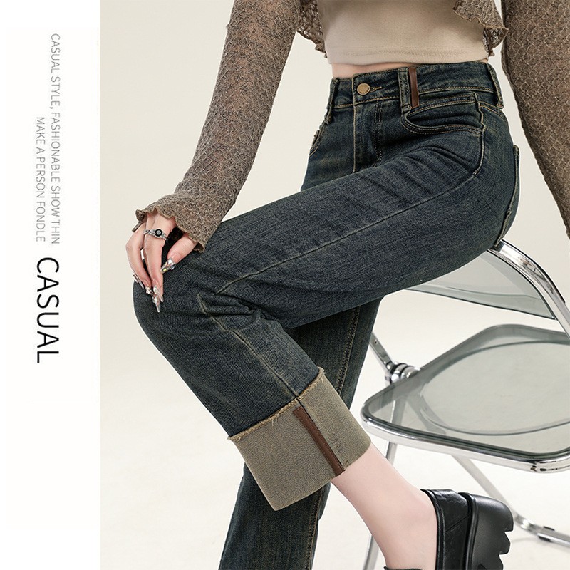 女式牛仔裤实物图