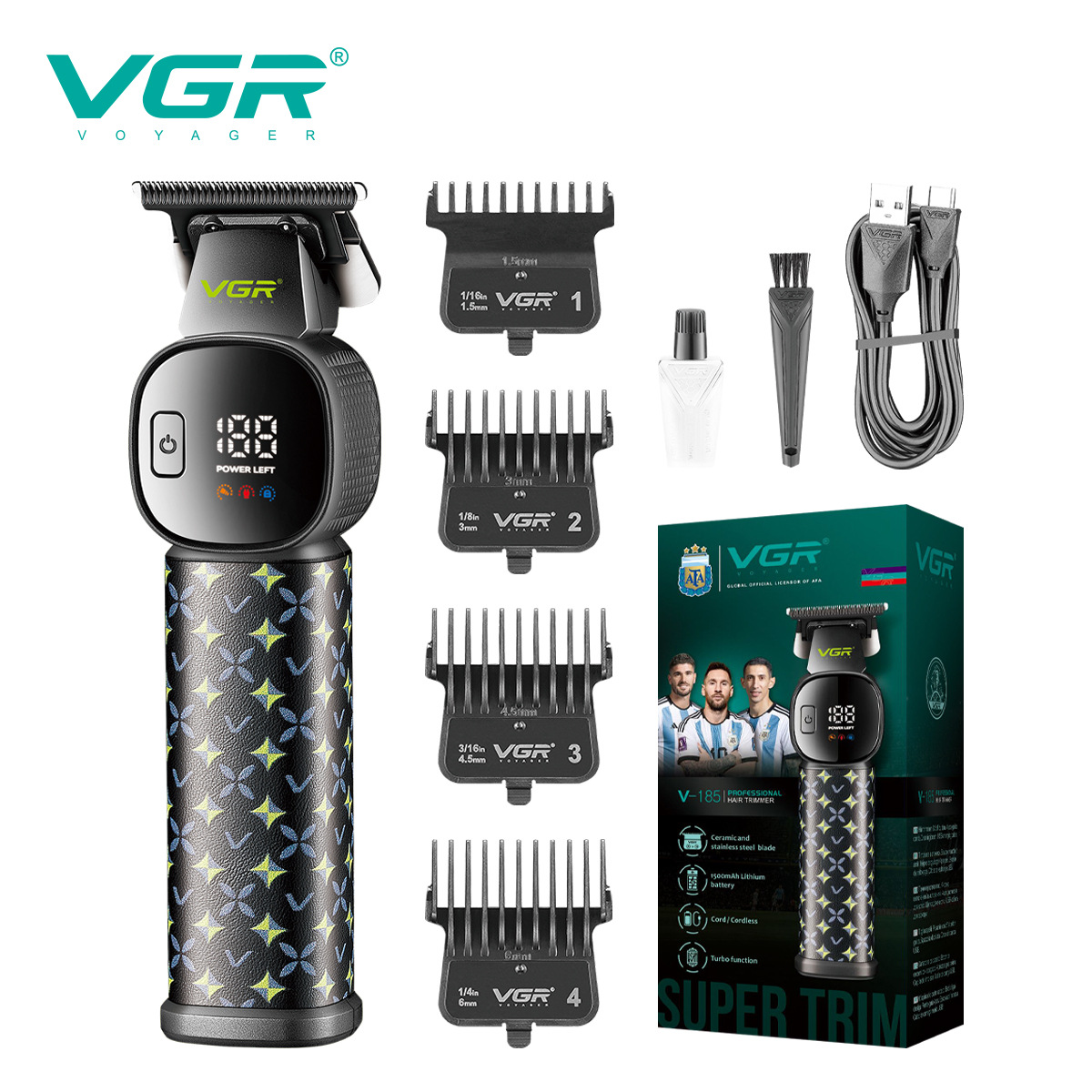 VGR185 Cross-border New engraving clipper, home hair clipper, hair salon electric oil hair clipper, electric hair clipper