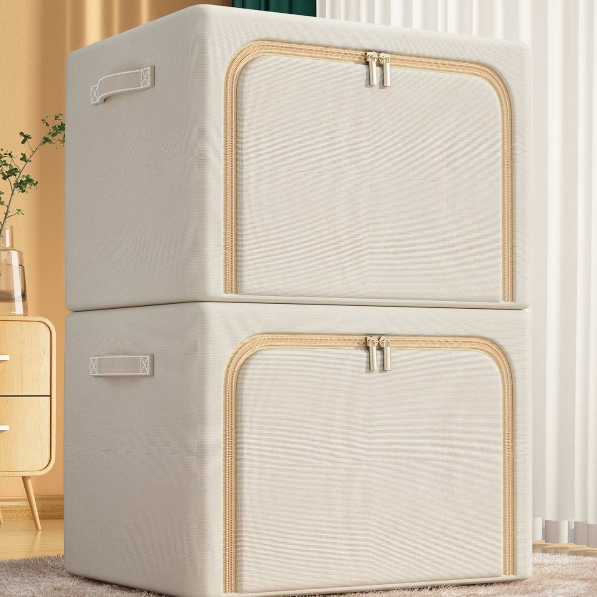 Oxford Cloth household oversized storage box, a perfect tool for organizing clothes and sundries. Wholesale and customized fabric storage box basket Specification image