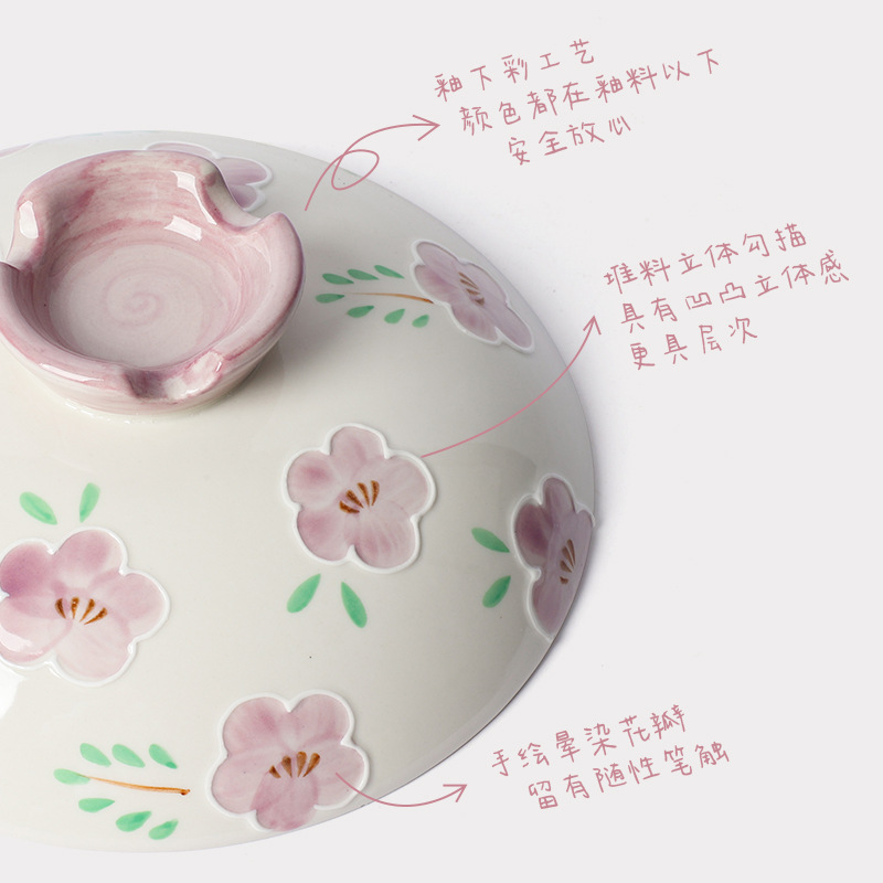Tao Bao Wang Japanese-style fresh and light hand-painted earthenware pot, ceramic soup pot, high-temperature resistant stew pot, household soup pot, clay pot Application Scenario