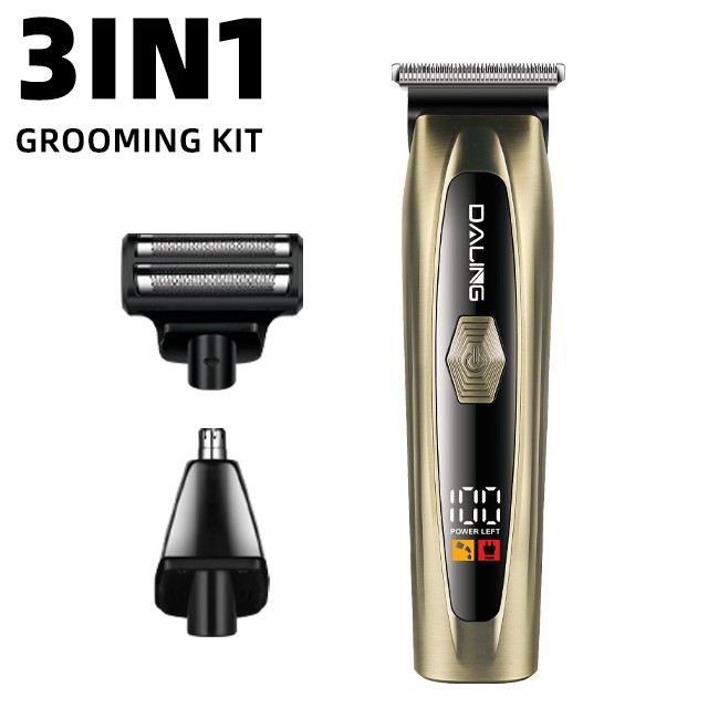 DALINGd darling DL-9505 profesional hombre 3in1 kit de aseo eléctrico para peluquería corte de pelo corte eléctrico pusher Item Picture