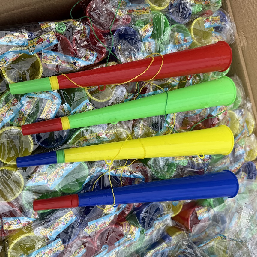 Colorful plastic horn vuvuzela World Cup football toys cheering, clapping and shaping details Picture