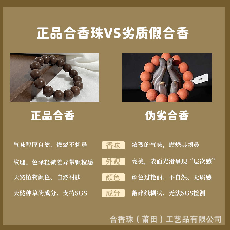 Wholesale and direct sales of He Xiang Zhu traditional Chinese medicine bracelets, original designed cultural and artistic ornaments, Buddhist prayer beads, Xuan He Xiang bracelets Application Scenario