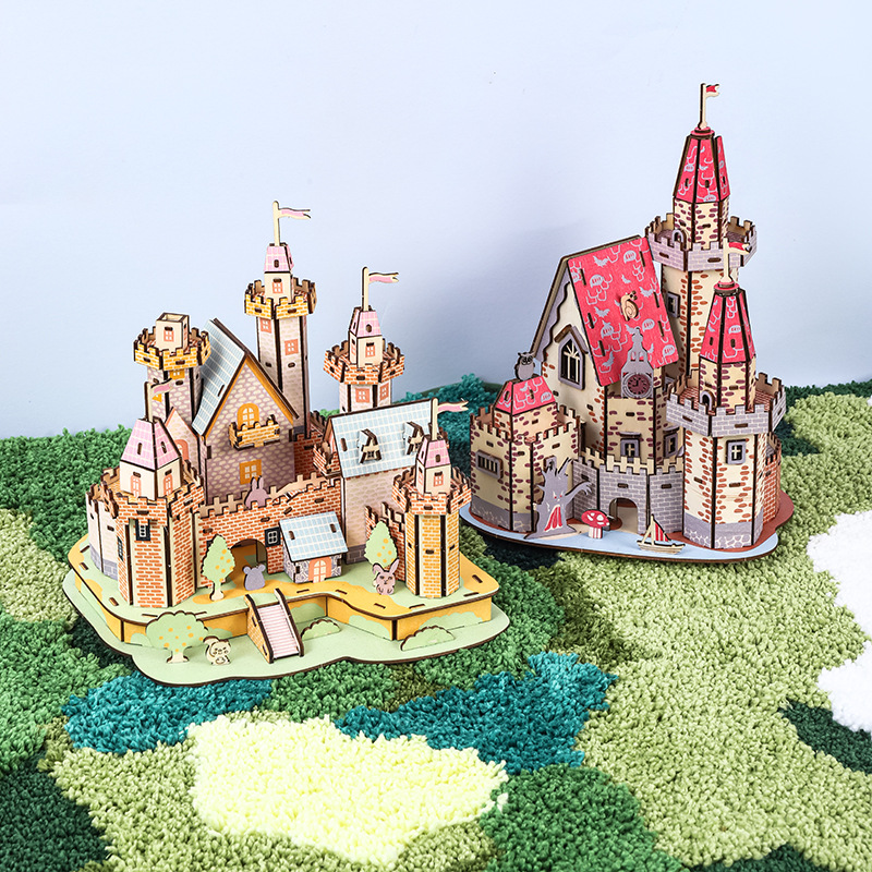 Cross-border new creative children's educational toys, children's house architectural models, DIY handmade toys manufacturer wholesale Application Scenario