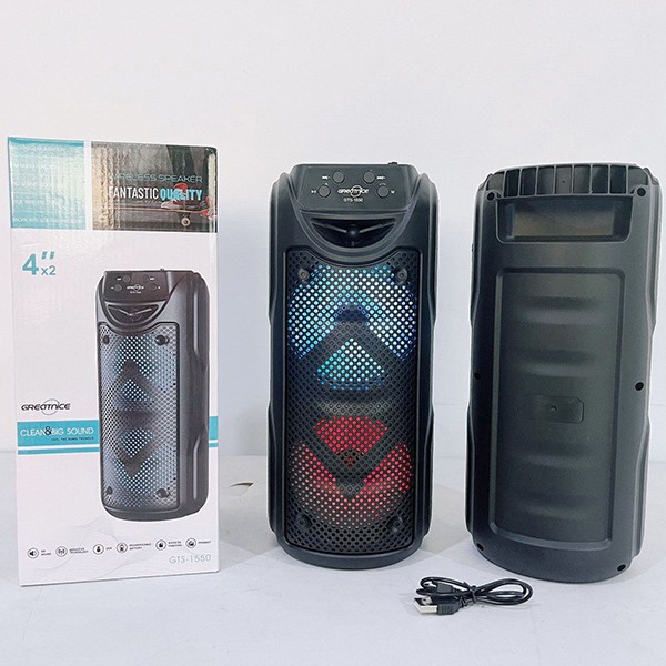 GTS-1550Temu Cross-border Special price outdoor portable Bluetooth speaker, wireless handheld color light high-volume speaker Application Scenario