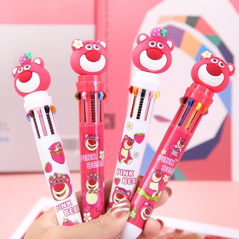 Cute Sanrio Astronaut ten-color ballpoint pen Cartoon multi-color press-type student high appearance level stationery gel pen Application Scenario