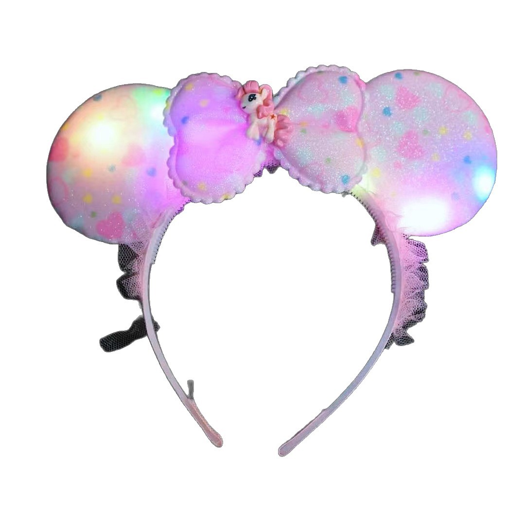 New large bow headband, cartoon and cute bow Minnie headband, children's playground performance costume hair accessory Item Picture