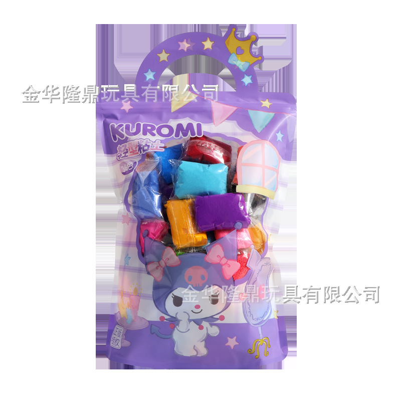 Nuevo creativo sanrio familia serie cool lomi 12 colores /24 colores /36 colores juguete de arcilla ligera para niños Item Picture