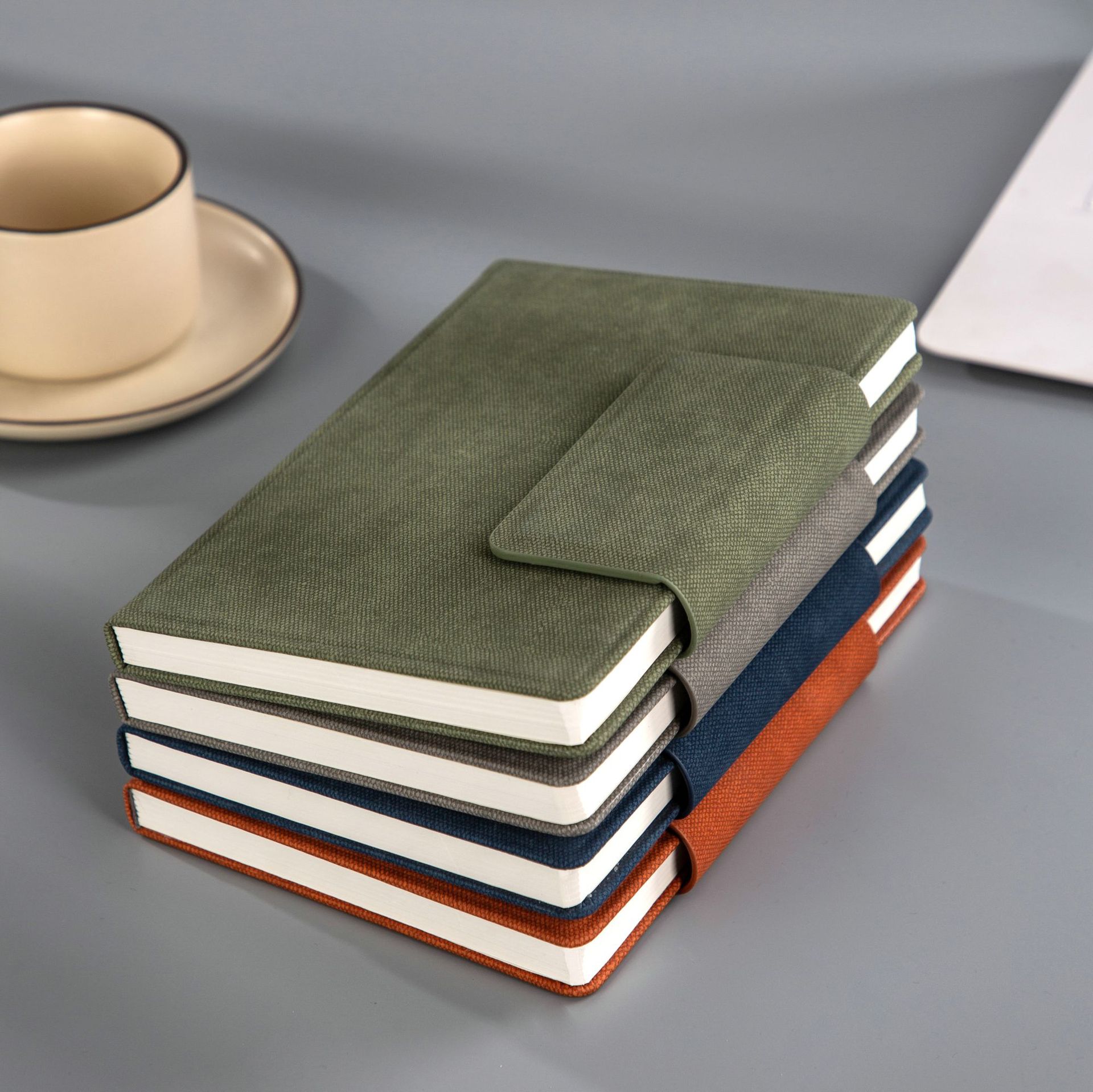 Magnetic clasp notebook a5 color business office notepad, student class record book, logo printable notebook details Picture