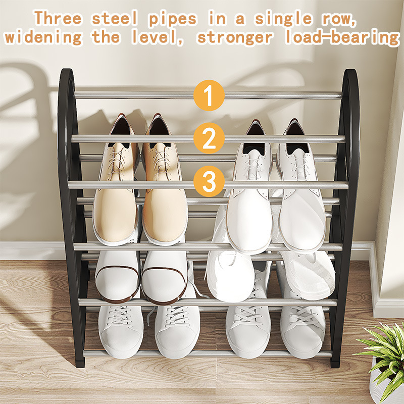A popular multi-layer steel pipe shoe rack in the Philippines, a small shoe rack for student dormitories, a shoe cabinet, a children's shoe rack and a storage rack Application Scenario