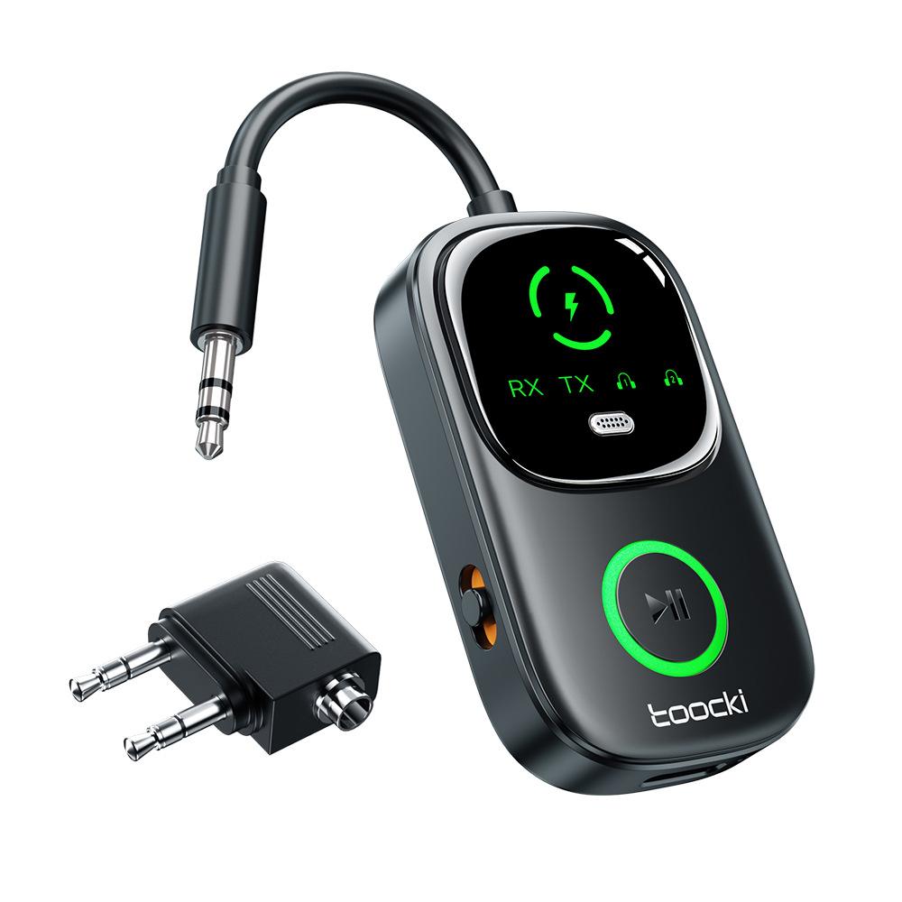 Toocki 2-in-1 Bluetooth 5.4 receiver and transmitter, DC 3.5mm with adapter, in a paper box Item Picture