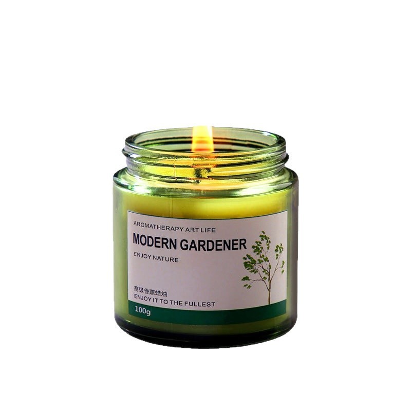100g cross-border glass bottle scented candles, home fragrance, bedroom ornaments, deodorizing, eliminating odors, freshening the air Item Picture