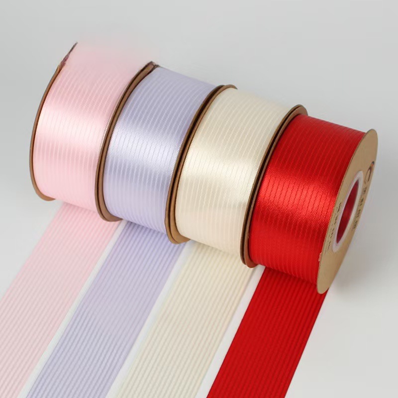 Strip ribbon manufacturer direct sales of clothing, shoes, hats, accessories, bows, headwear, gift packaging ribbons, 50 yards per roll details Picture